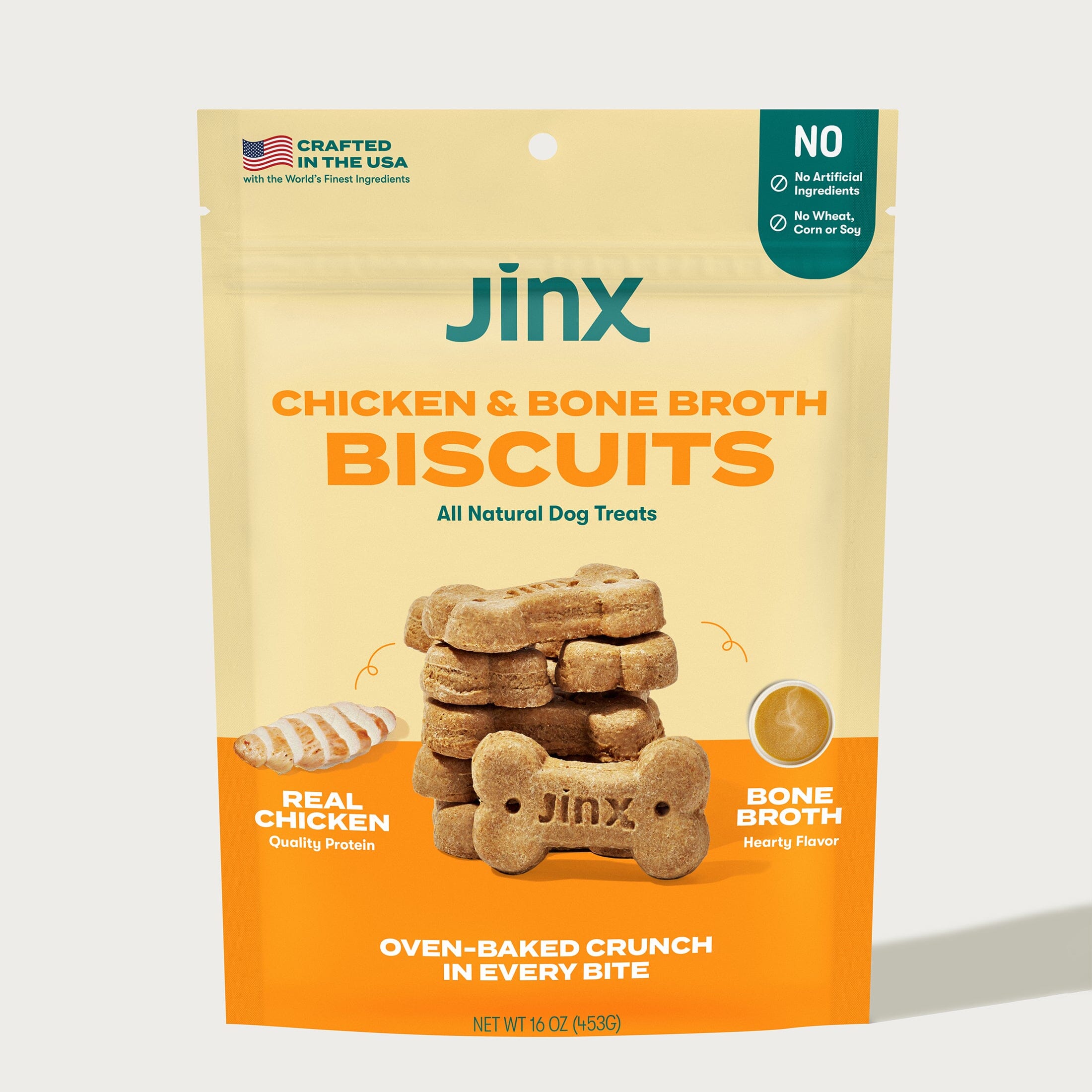 Chicken Bone Broth Biscuits Dog Treats Jinx