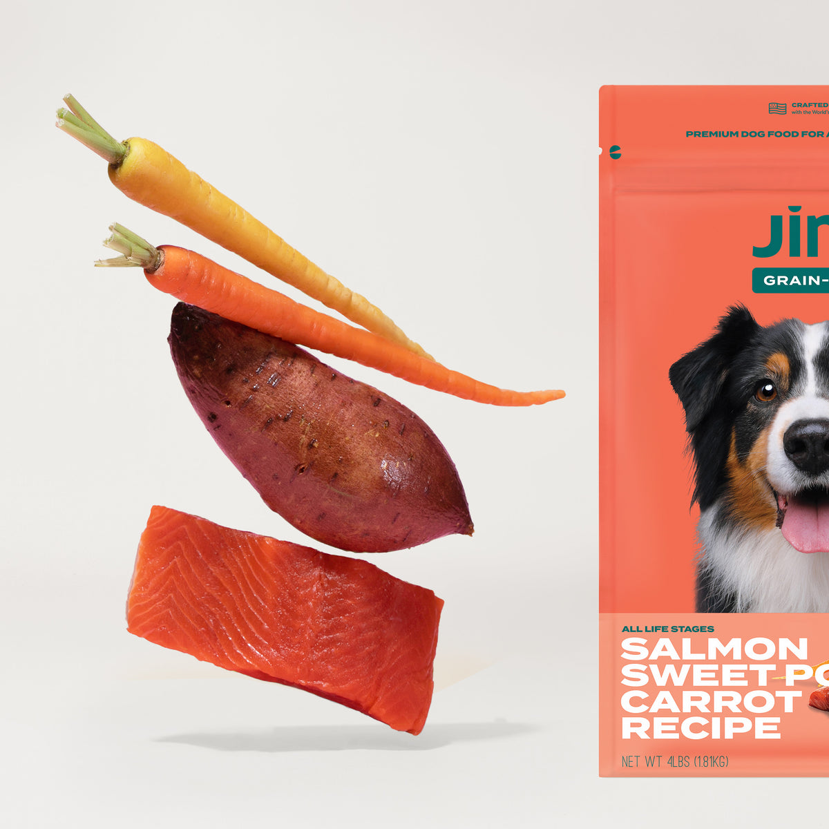 Shop Salmon Dog Kibble Sampler: Premium Dry Dog Food – Jinx