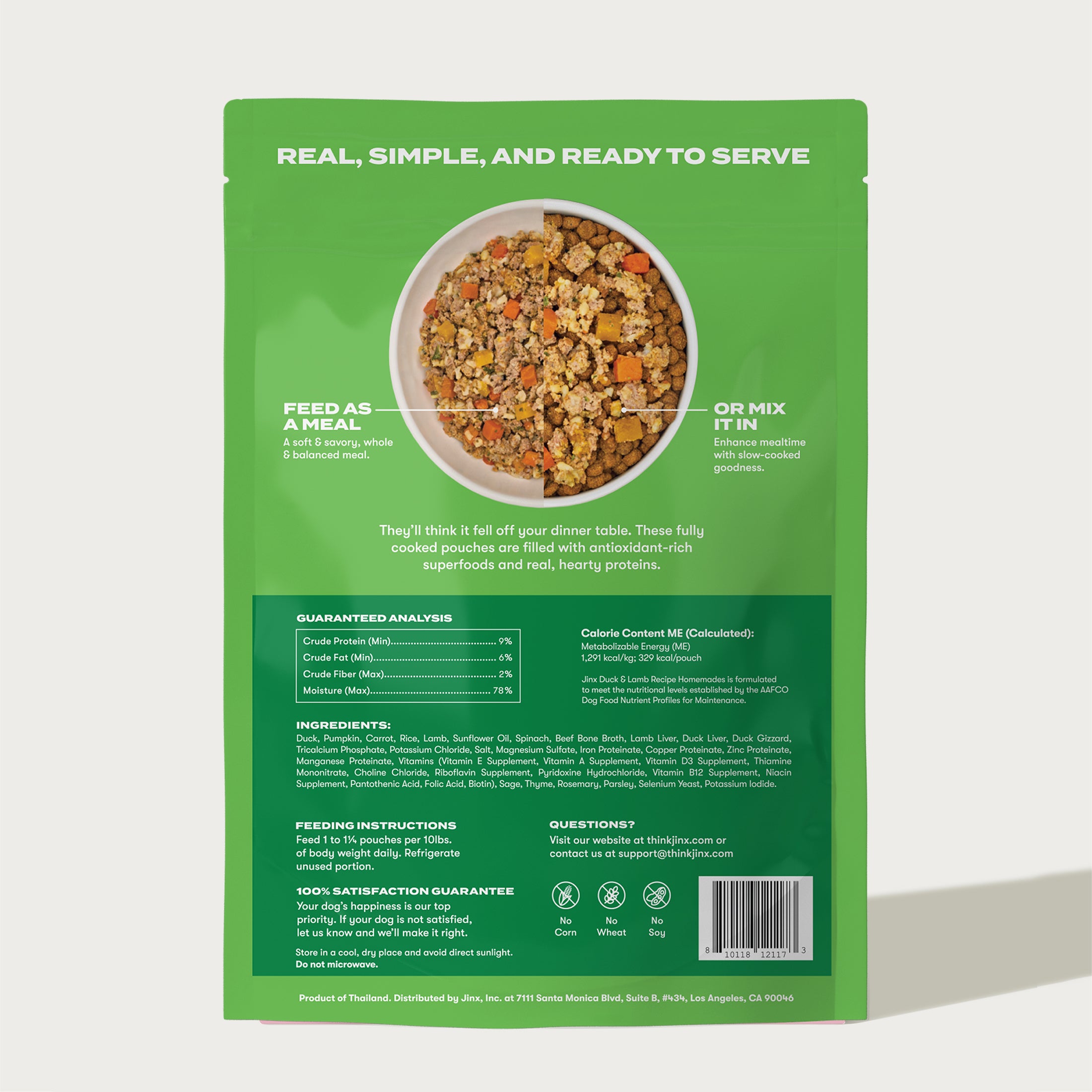 Shop Pantry Fresh Wet Dog Food With Duck and Lamb – Jinx