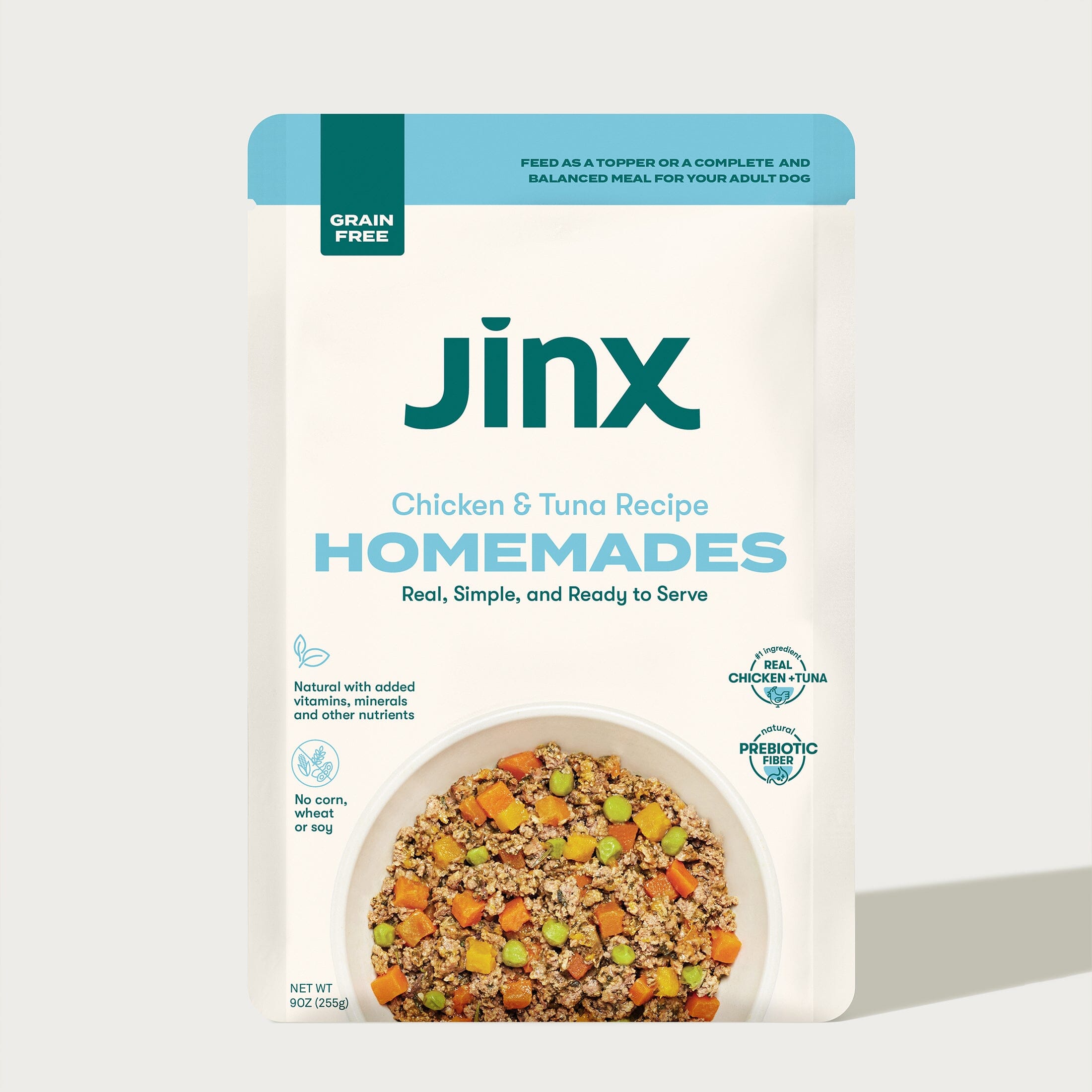 Grain-Free Chicken & Tuna Homemades Dog Kibble Jinx 